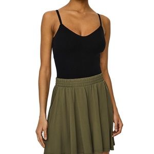 NWT, Vero Moda Lonnie Ribbed Bodysuit, Black